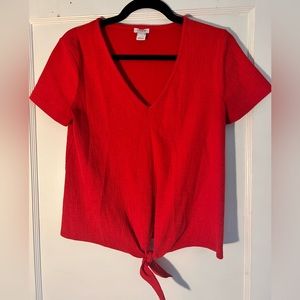 Red Jcrew factory shirt